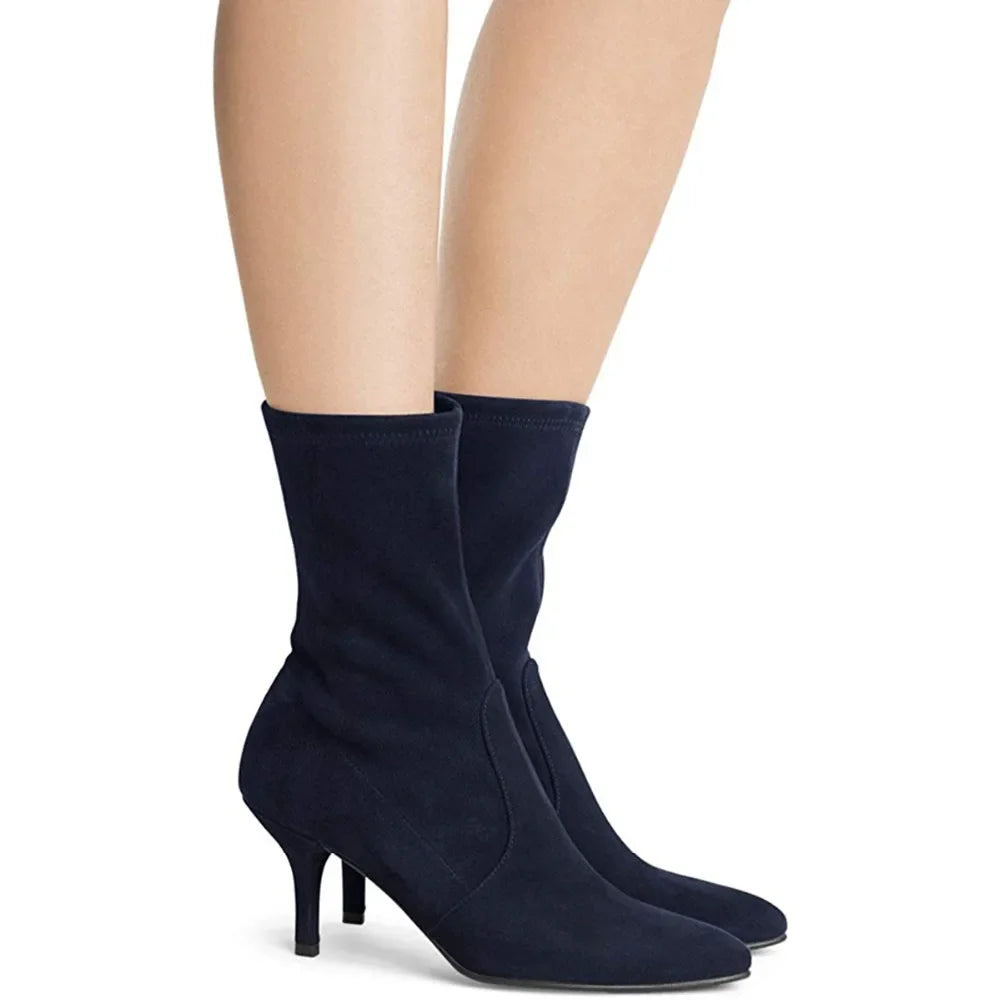 Cecillia Stretch Ankle Sock Boots - 3 Colors