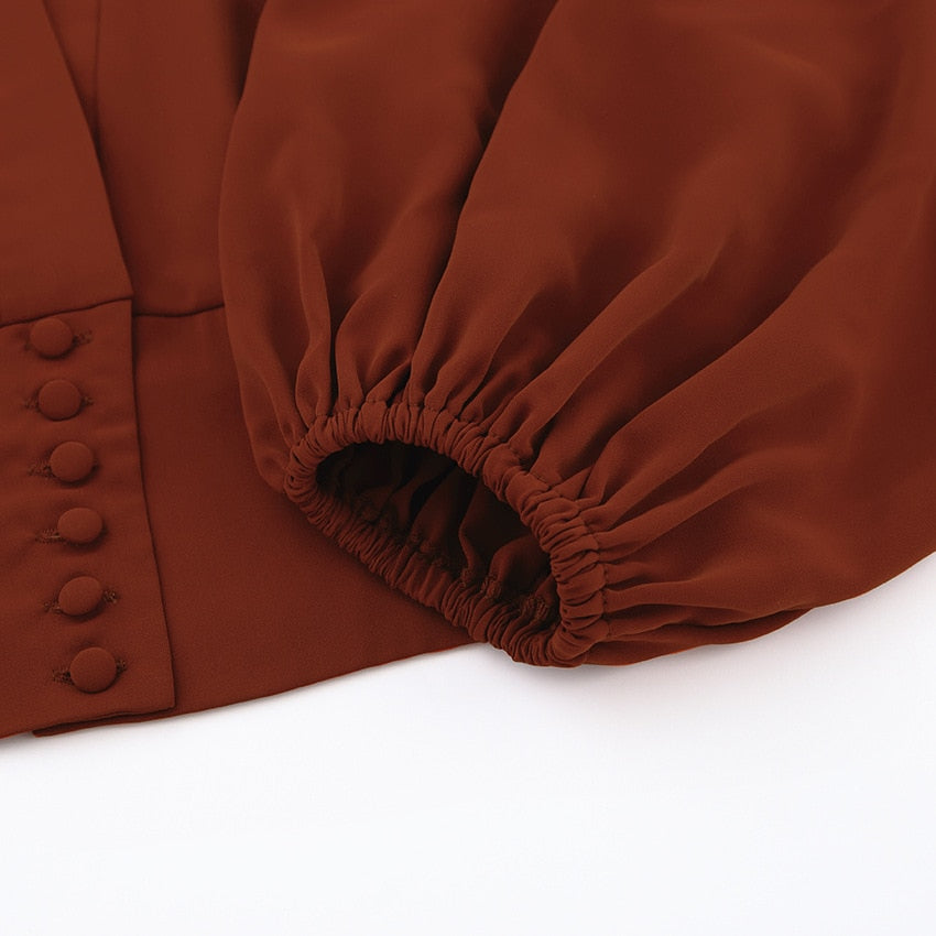 Béatrice Puff Sleeve Empire Blouse - 2 Colors