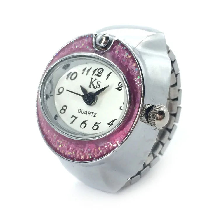 Retro Elastic Stretchy Quartz Watch Rings