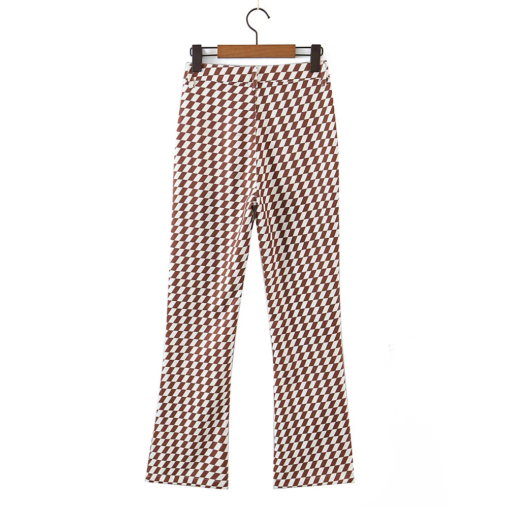 Rima Printed Boot Cut Pants