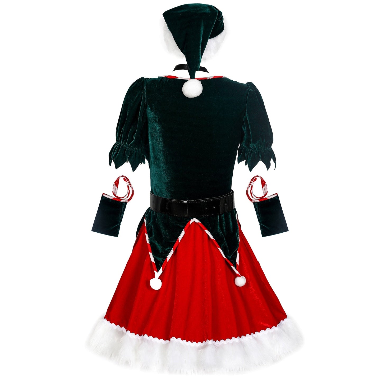 Christmas Clothing M-XXL Conjoined Christmas Dress Stage Acting Costume Santa Claus Cosplay Suit