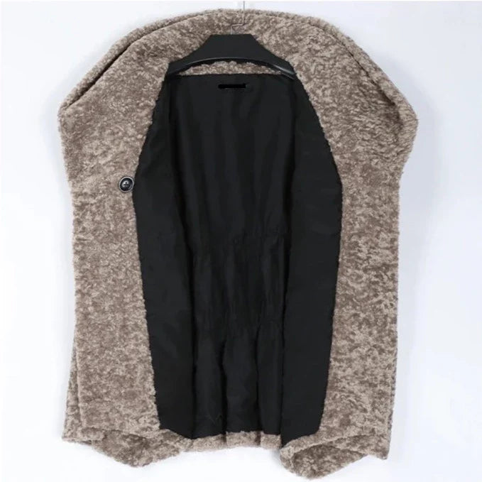 Nil Soft Curly Faux Fur Hooded Jacket