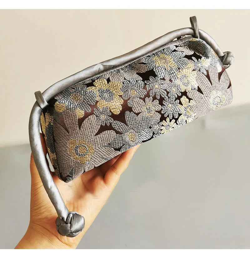 Kexin Silk Embroidery Cheongsam Mini Tote