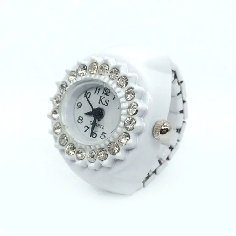 Retro Elastic Stretchy Quartz Watch Rings
