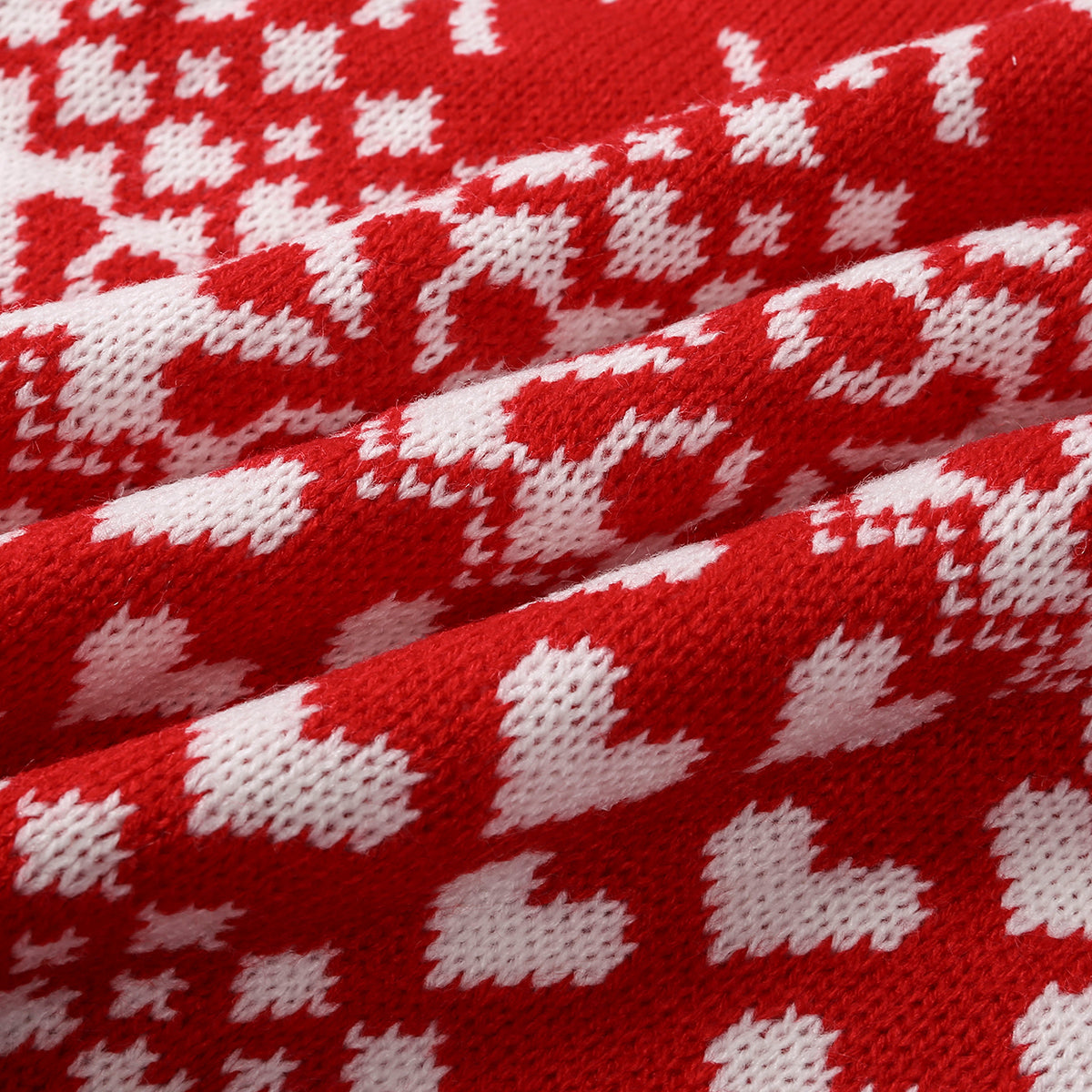 Christmas Sweater Knitted Pullover Sweater Snowflake Elk Print Sweaters