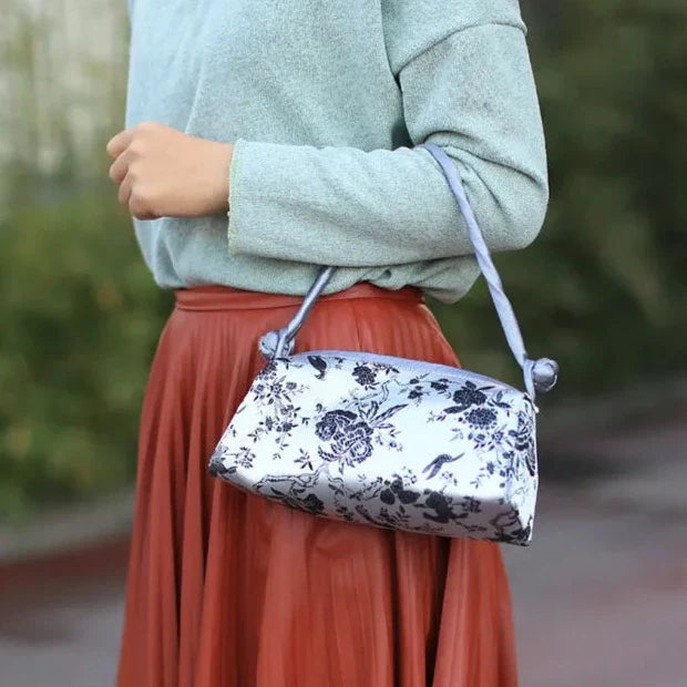 Kexin Silk Embroidery Cheongsam Mini Tote