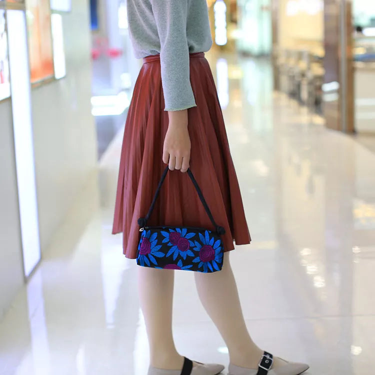 Kexin Silk Embroidery Cheongsam Mini Tote