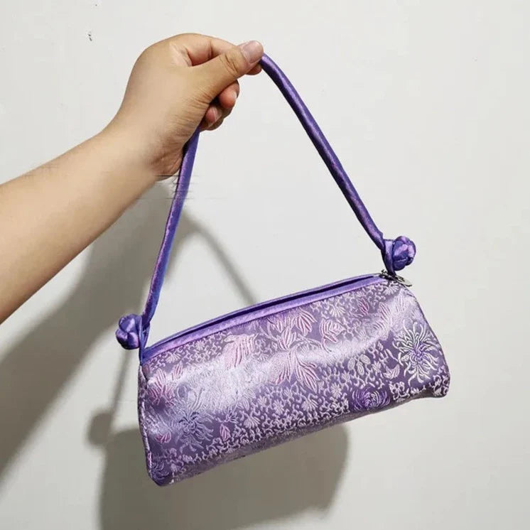 Kexin Silk Embroidery Cheongsam Mini Tote