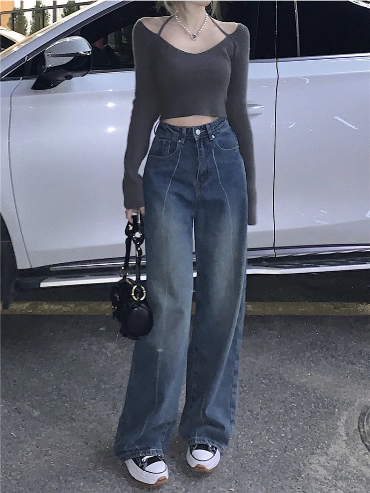 Baggy Y2K Streetwear Oversize Distressed Wide Leg Denim Pant