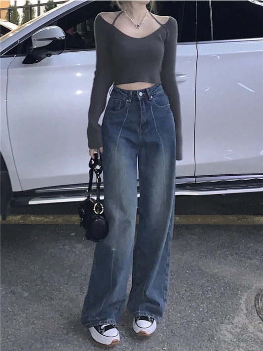 Baggy Y2K Streetwear Oversize Distressed Wide Leg Denim Pant