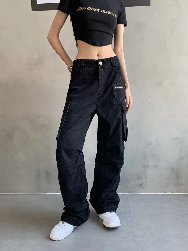 Y2K Japanese Style Vintage Gyaru Streetwear Oversize Wide Leg Harajuku Hippie Pant