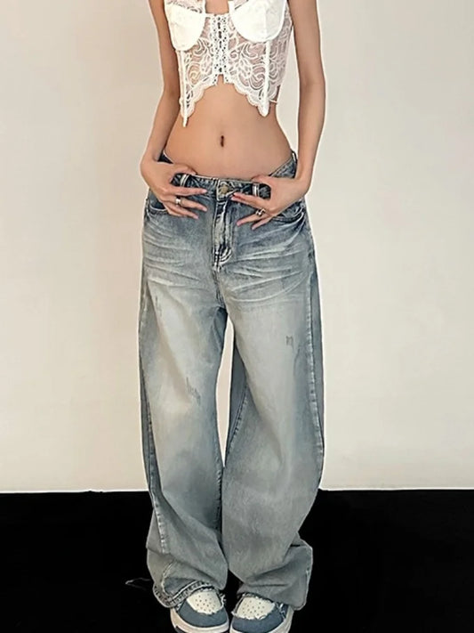 Distressed Baggy Vintage 90s Streetwear Oversized Denim Pant