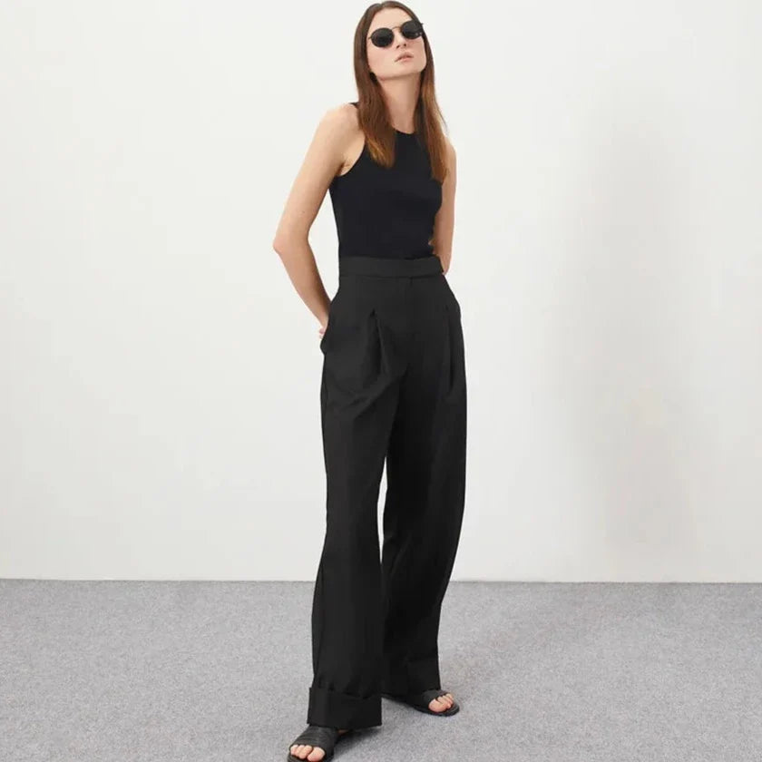 Belinda Pleated Wide Leg Pants