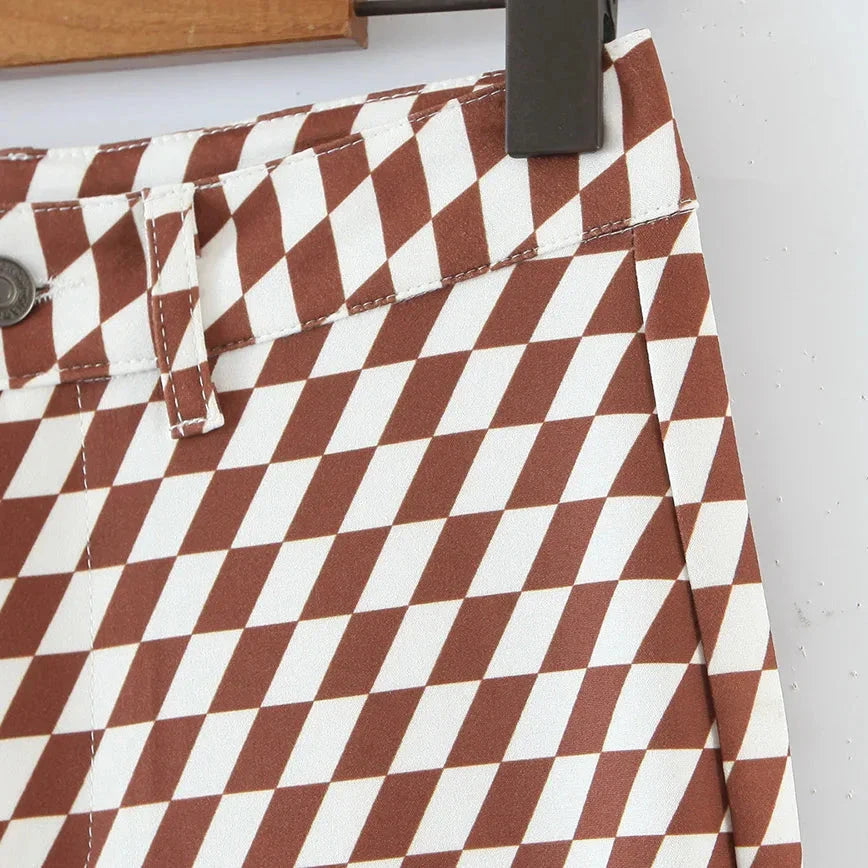 Rima Printed Boot Cut Pants