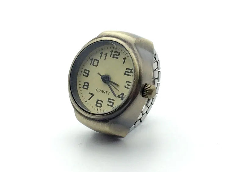 Retro Elastic Stretchy Quartz Watch Rings