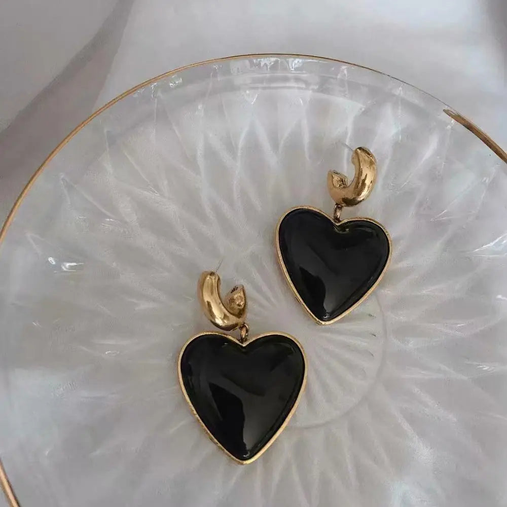Cute Heart Pendent Earrings
