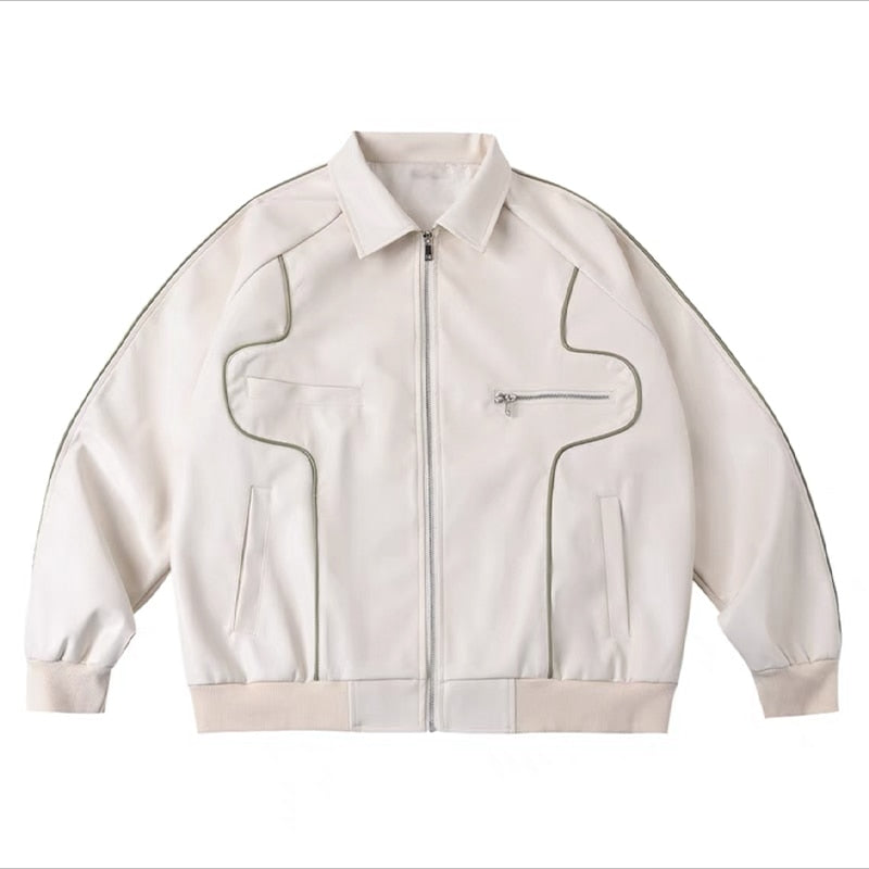 Heera Faux Leather Racer Bomber Jackets - 2 Colors