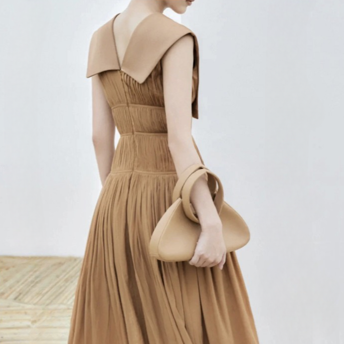 Helena Sleeveless Broad Collar Cocktail Dress - 2 Colors