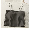 Cotton Basic Strapy Padded Camis