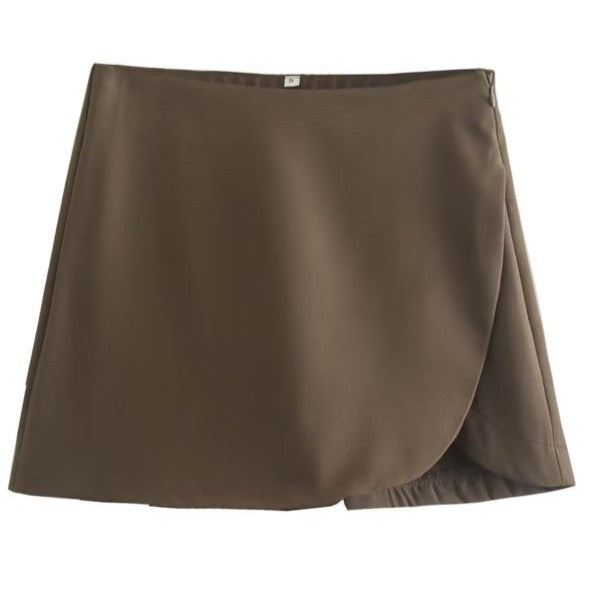 Heri Solid Colors Wrap Front Shorts - 5 Colors