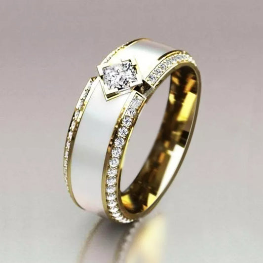 Tiara Romantic CZ White Band Ring