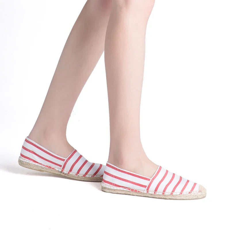 Marinière Breton Stripe Espadrille Flats