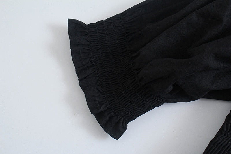 Summer Dresses For  Square Neck Smocked Short Puff Sleeve Vacation Beach Style