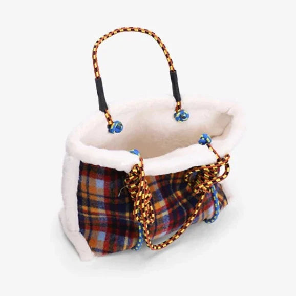 Nesma Ropework Jumbo Felt Tartan Totes