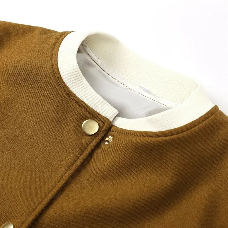 Hila Casual Autumn Crop Bomber Jackets