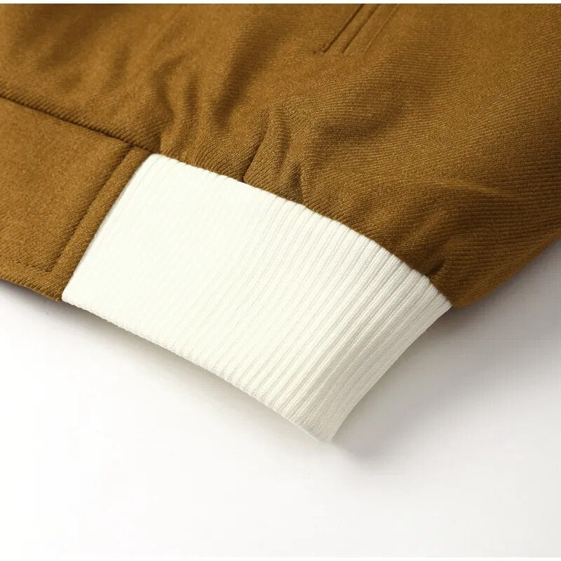 Hila Casual Autumn Crop Bomber Jackets