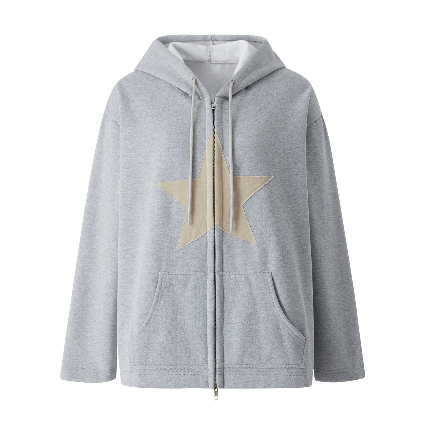 Hip Hop Zip Up Vintage Star Hoodie
