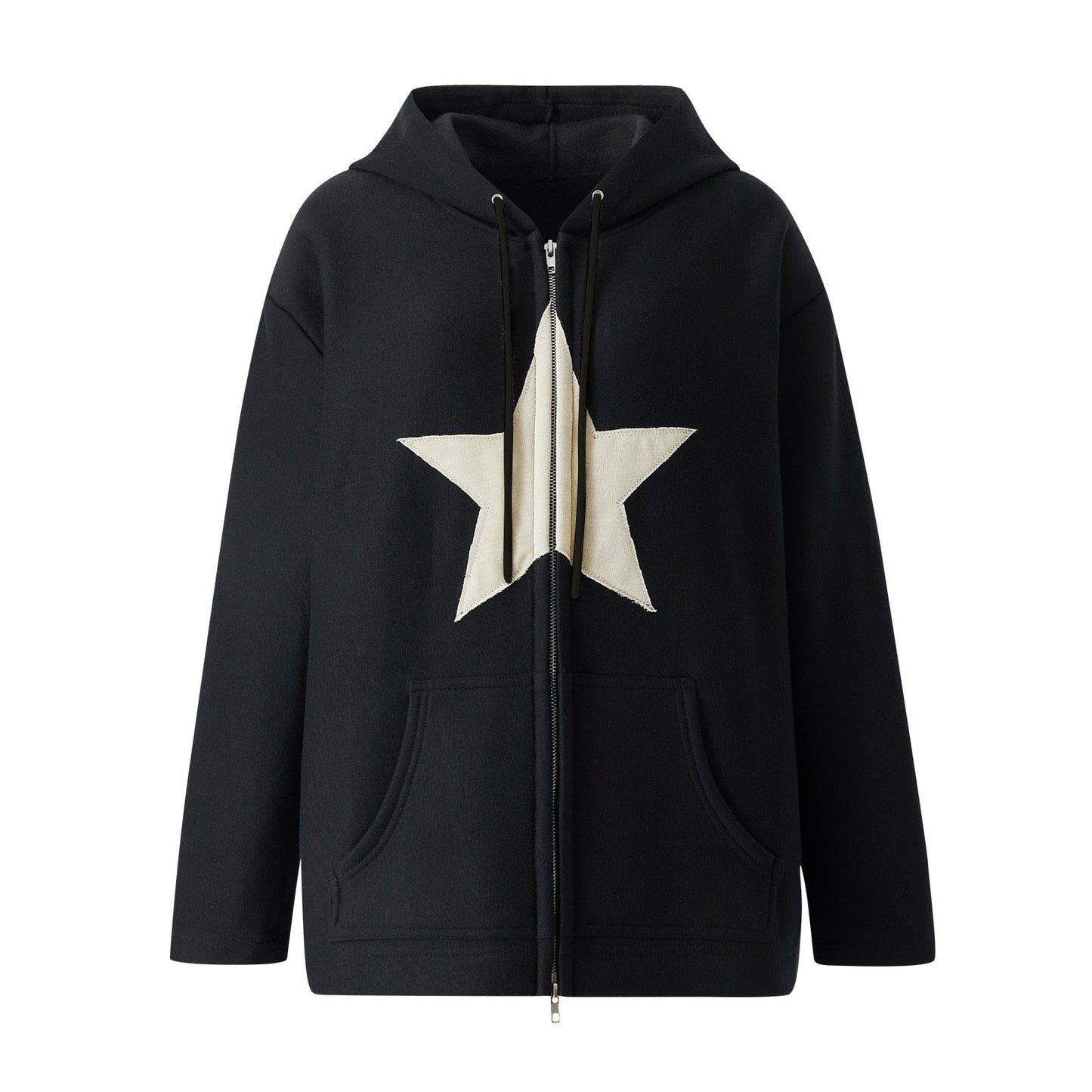 Hip Hop Zip Up Vintage Star Hoodie