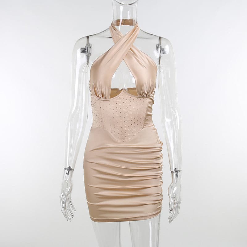 Hot Sale Halter Mini Dress