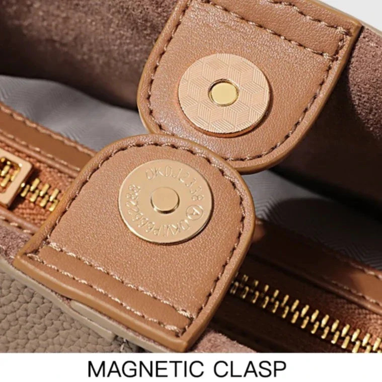 Itaca Genuine Leather Bucket Bag