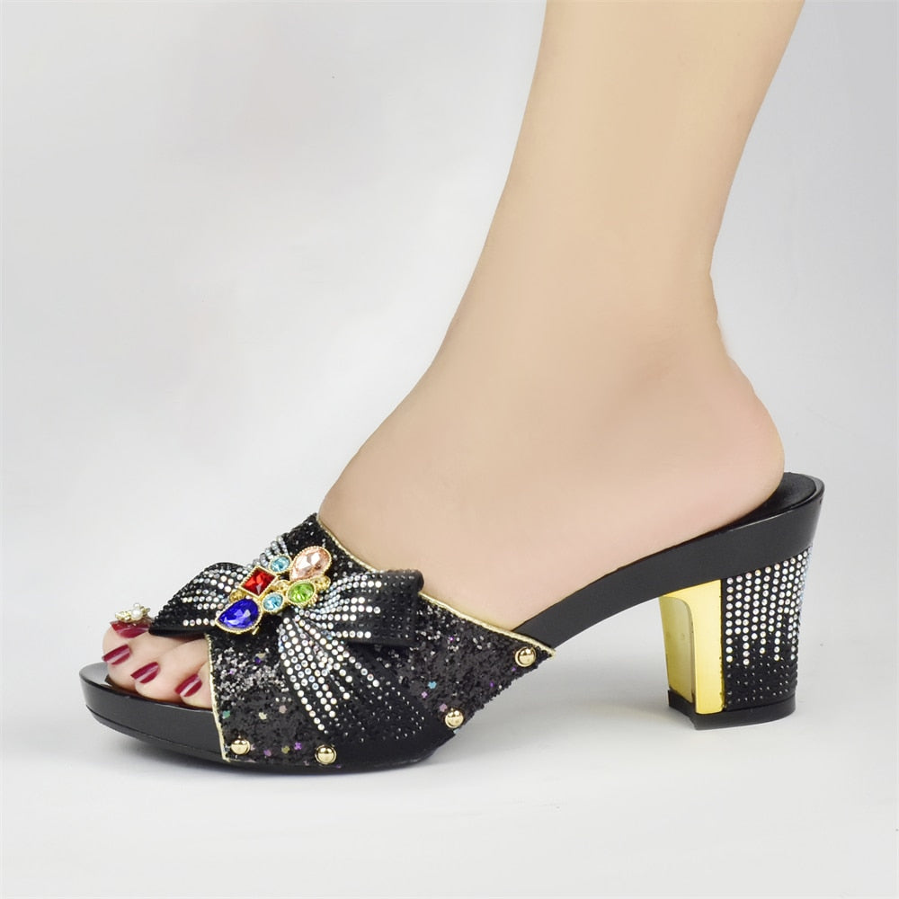 Imelda Bejeweled Sequin Sandals - 6 Colors