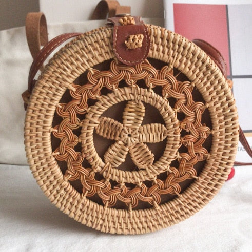Indah Balinese Pattern Rattan Bag - 10 Patterns