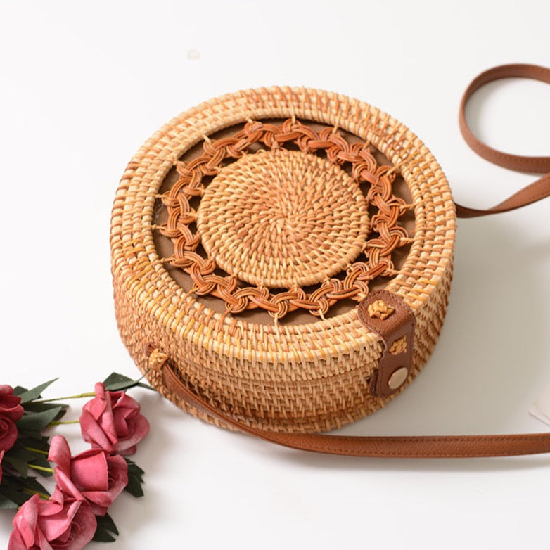 Indah Balinese Pattern Rattan Bag - 10 Patterns