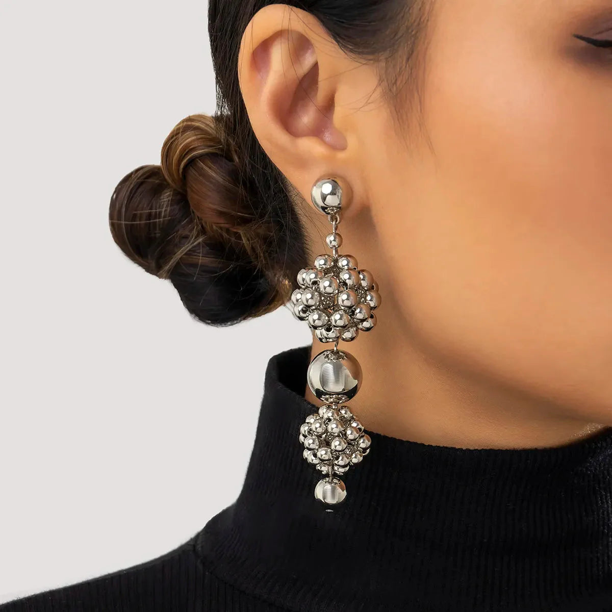 Ingrid Golden Ball Drop Earrings