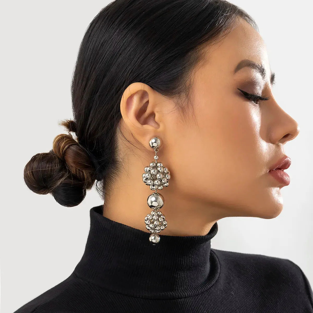 Ingrid Golden Ball Drop Earrings