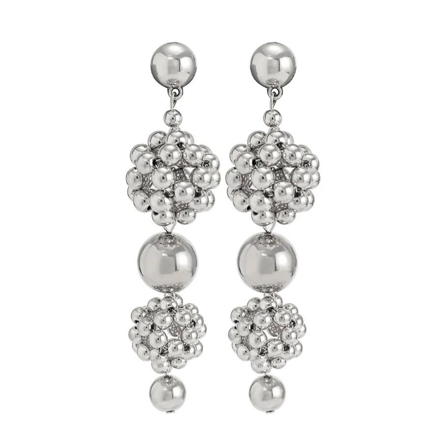 Ingrid Golden Ball Drop Earrings