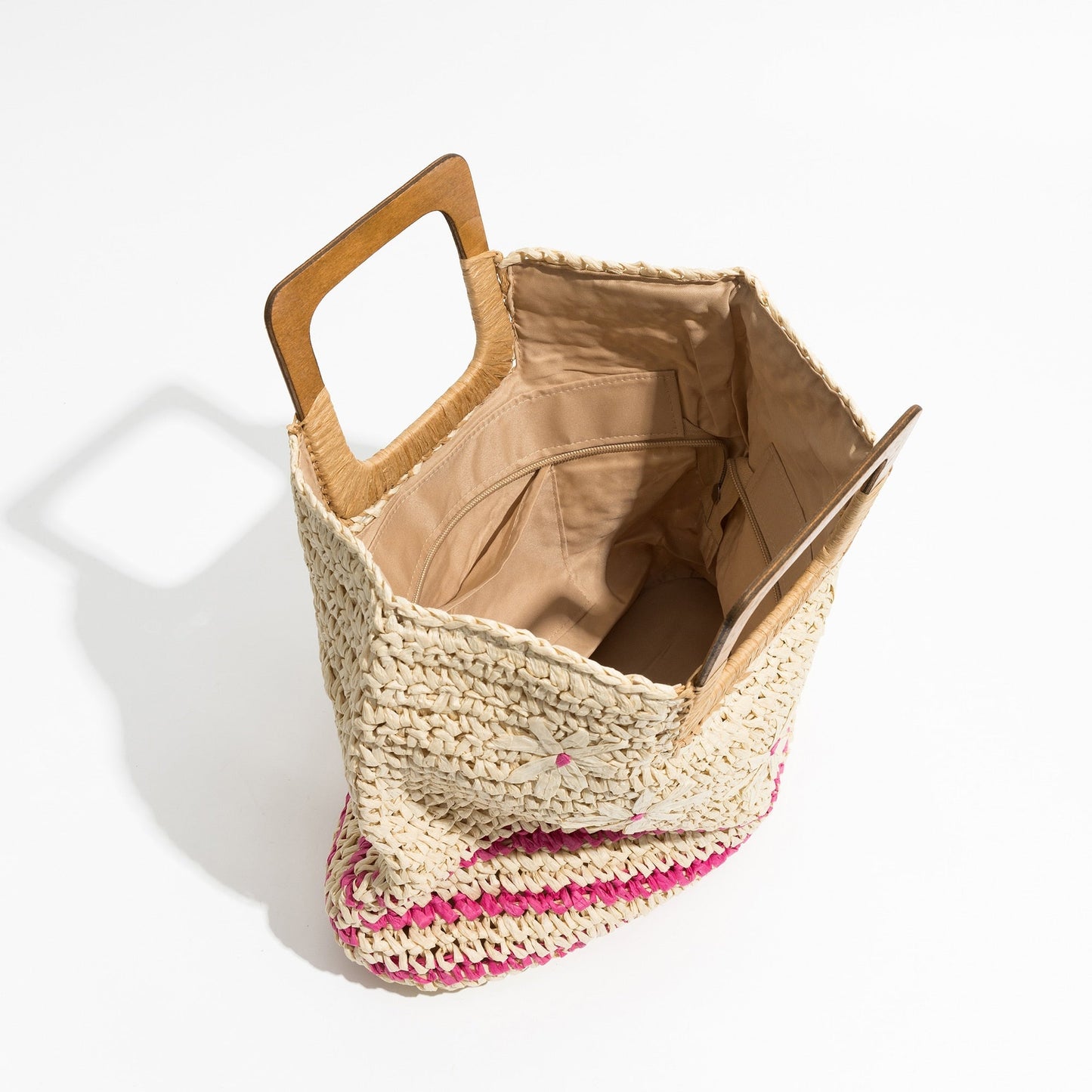 Inka Flower Child Straw Woven Tote - 3 Colors