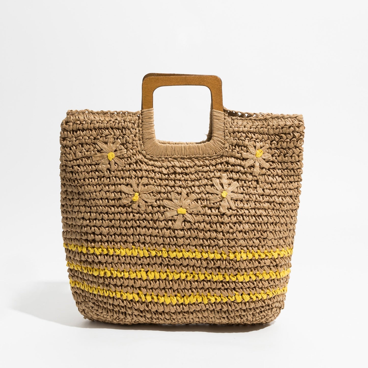 Inka Flower Child Straw Woven Tote - 3 Colors