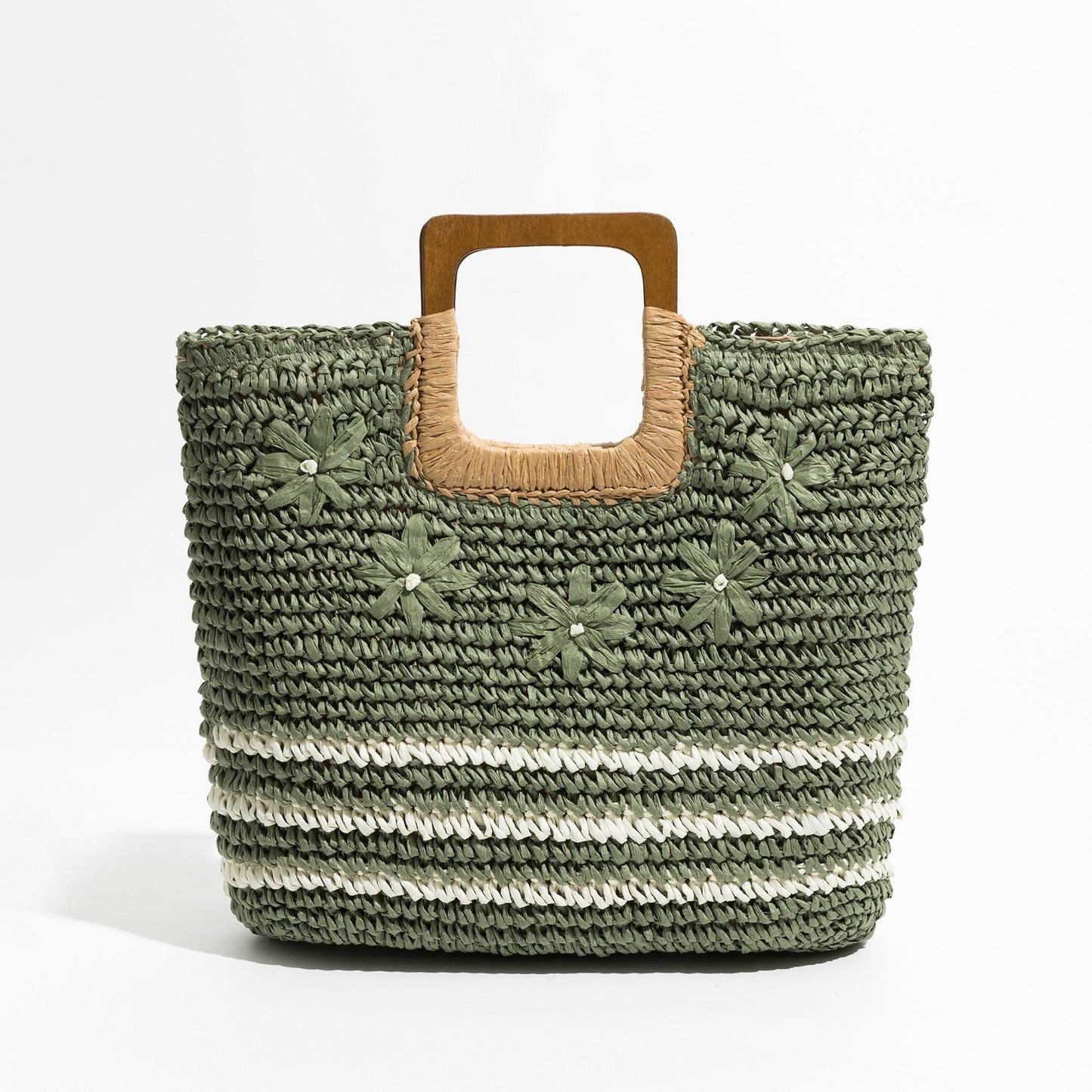 Inka Flower Child Straw Woven Tote - 3 Colors