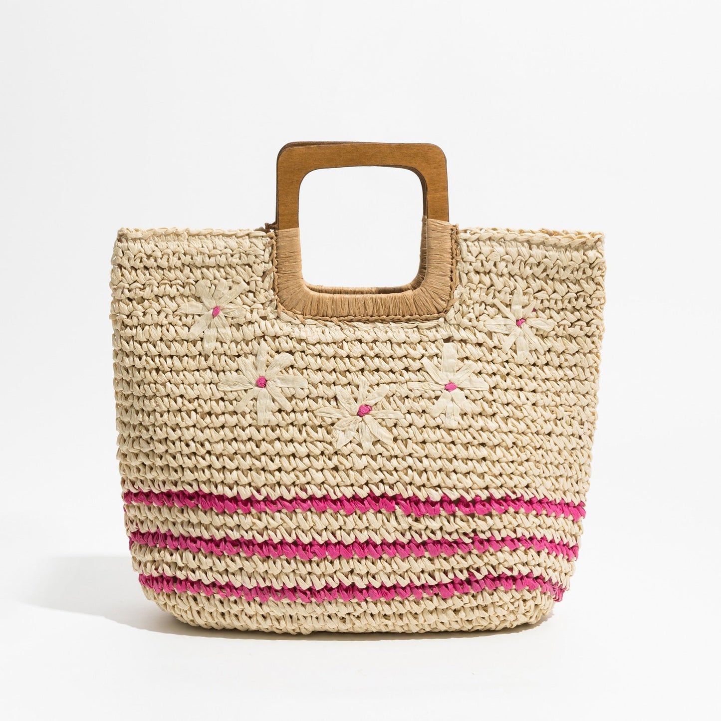 Inka Flower Child Straw Woven Tote - 3 Colors