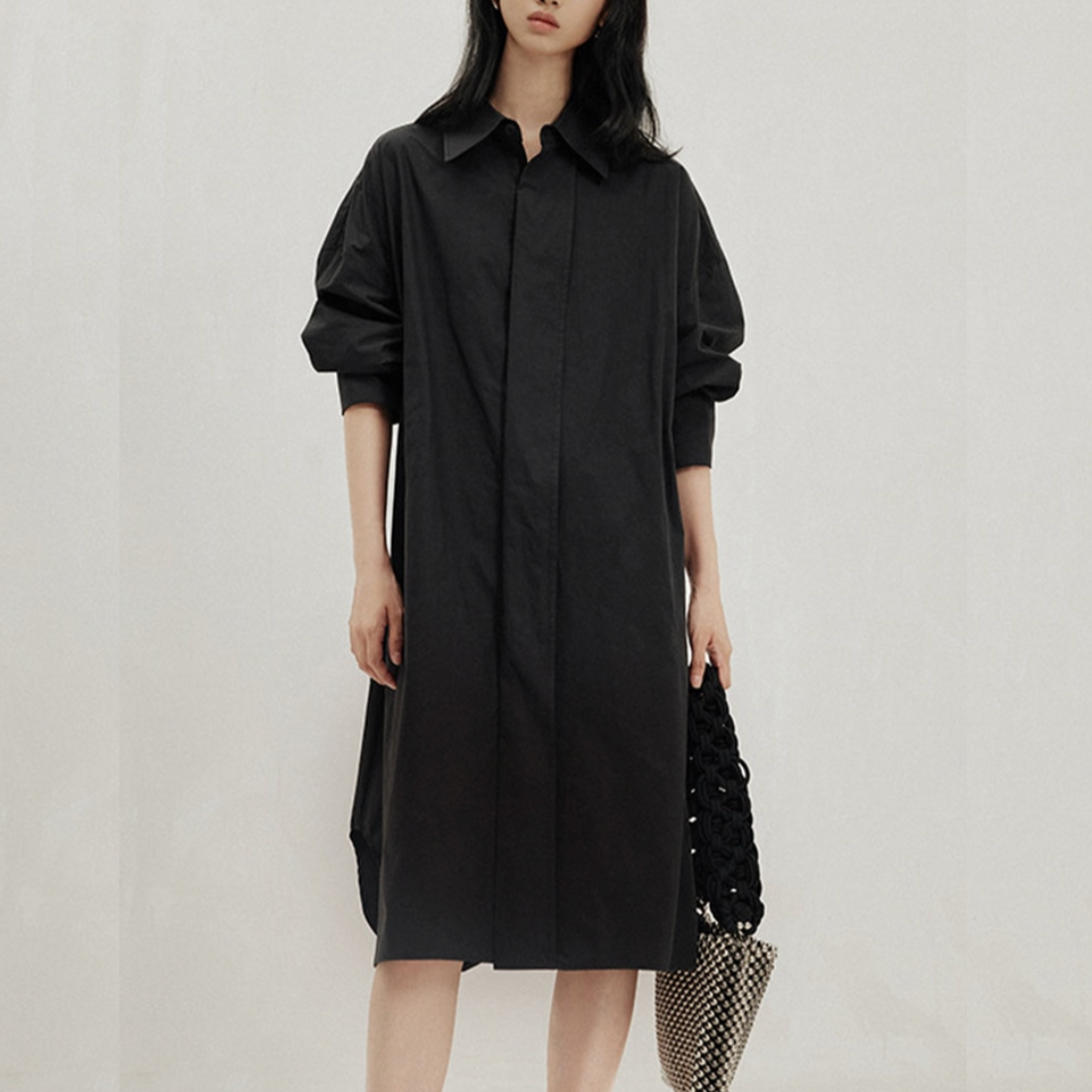 Iseul Casual Waist Knot Shirts Dress - 3 Colors