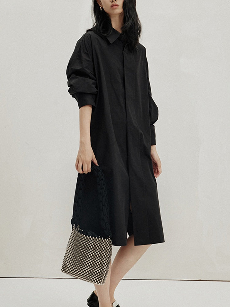 Iseul Casual Waist Knot Shirts Dress - 3 Colors