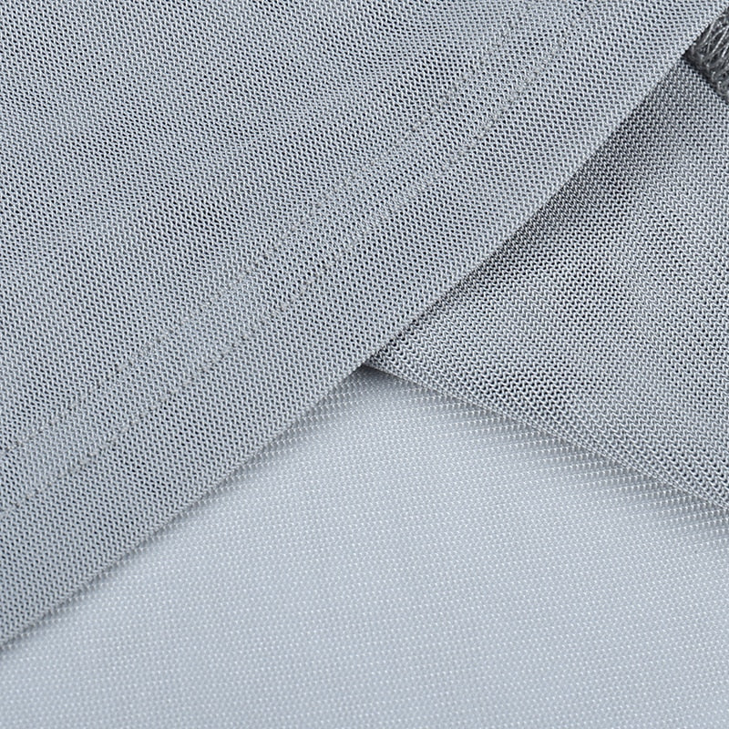 Isolde Gothic Cross Sequin Tissue Crop Top