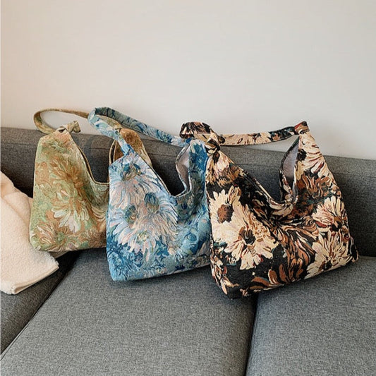 Ivanna Vintage Floral Hobo Bags - 3 Colors