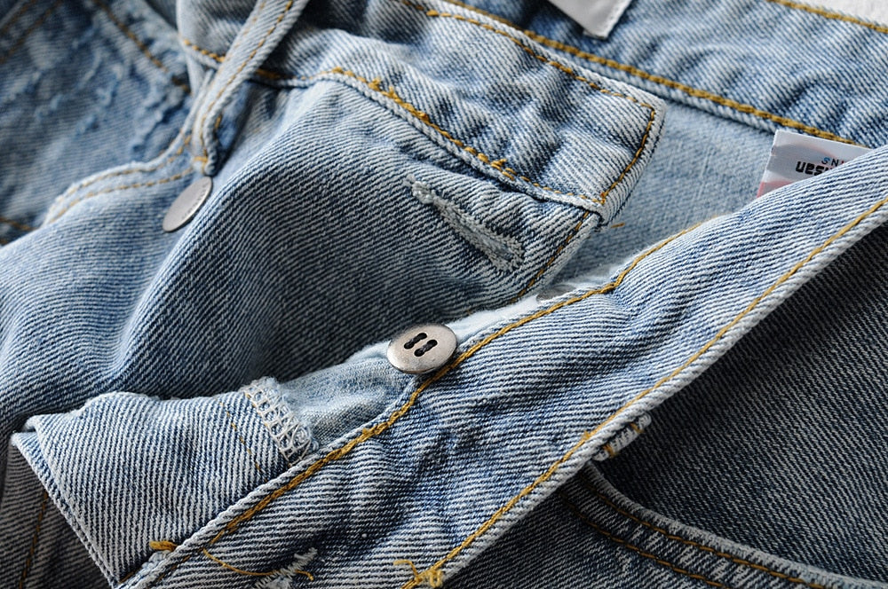 Jamie Side Fly Boyfriend Jeans - Black or Blue