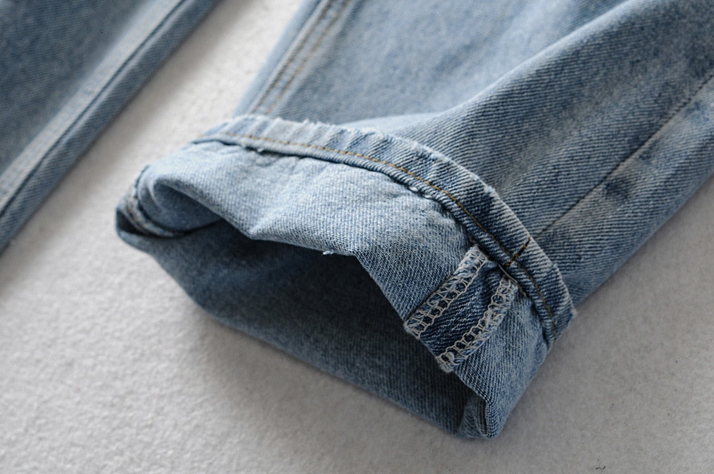 Jamie Side Fly Boyfriend Jeans - Black or Blue